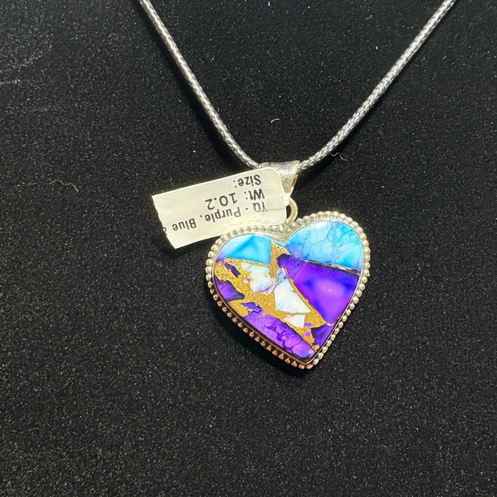 Dahlia Heart Pendant